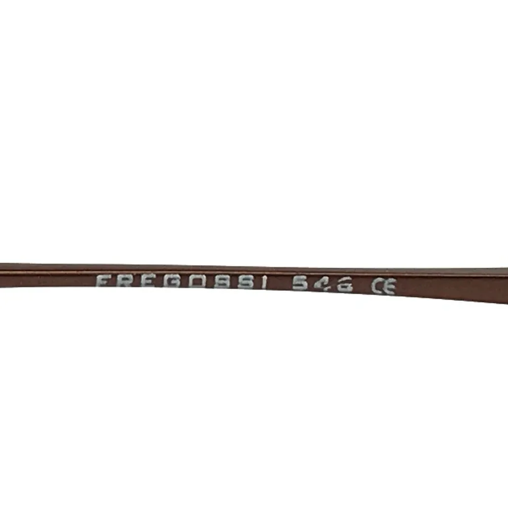 Fregossi Eyeglasses Frames 546 MATTE BROWN Rectangle Wire Rim 52-20-140